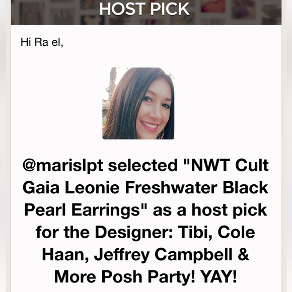 πΊπHPππΊ NWT Cult Gaia Leonie Freshwater Black Pearl Earrings - Picture 16 of 16